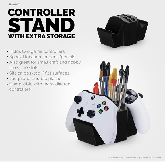Game Controller Holder & Desktop Pen Organizer Stand With Ten Slots for Pens - Picture 3 of 7